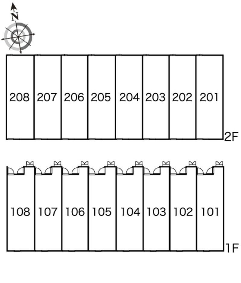 レオパレスキャッツ　アイⅡ 間取配置図