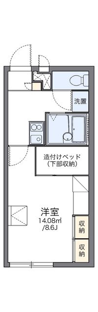 レオパレスドルフィン 間取り図