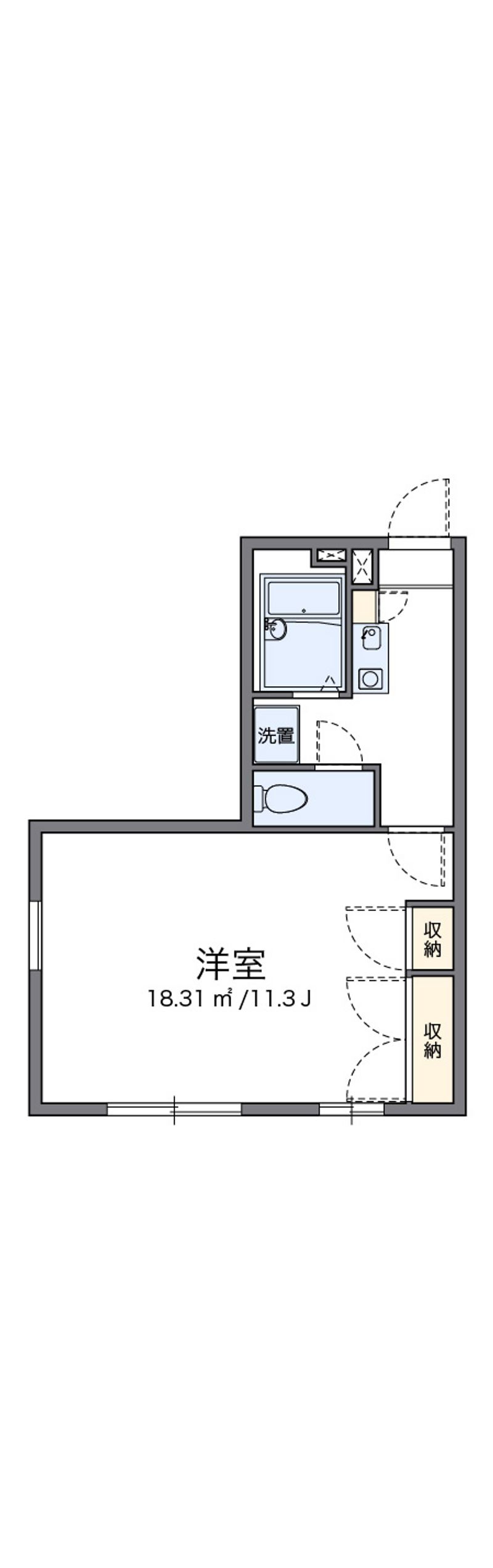 レオパレスフォンテーヌ 間取図