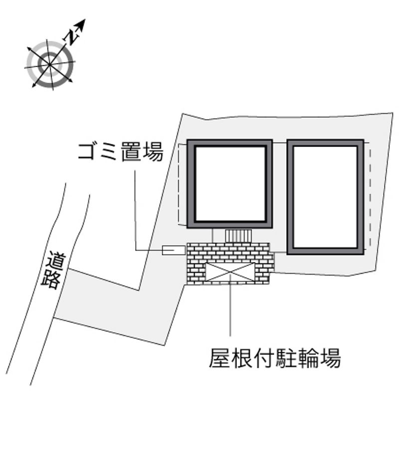 レオパレステラス桜尾公園 配置図