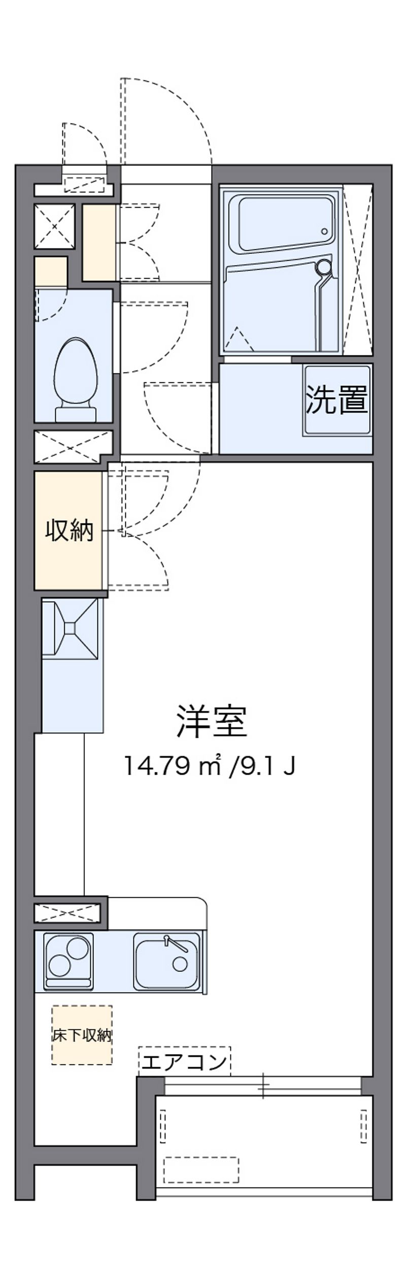 レオネクスト麻里布川 間取図