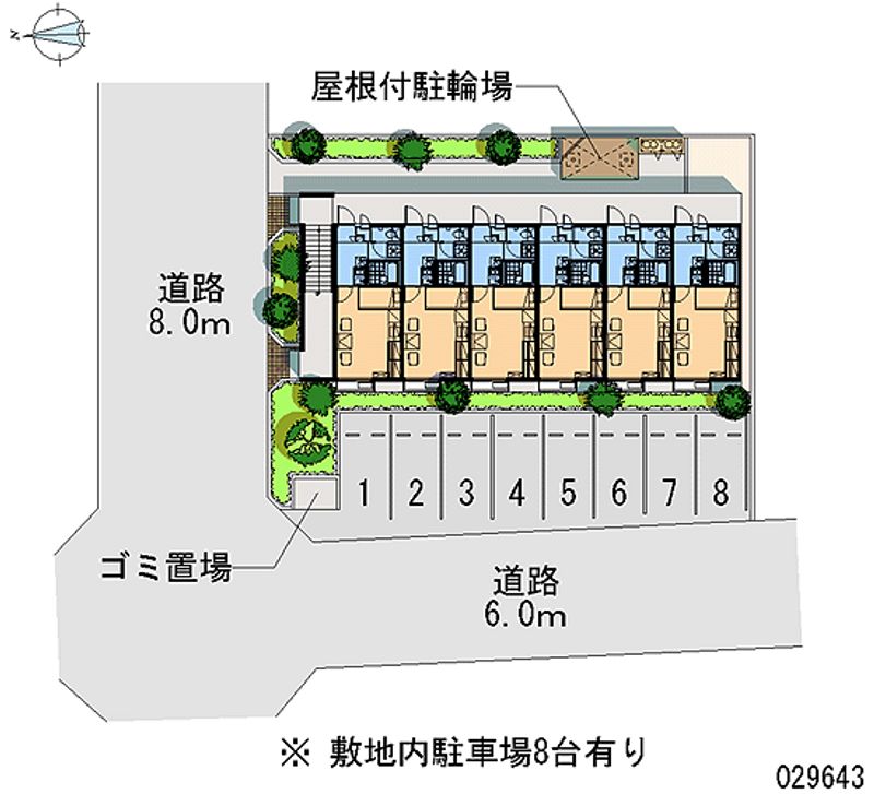 レオパレス華 月極駐車場