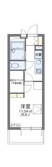 レオパレス川崎港町 間取り図