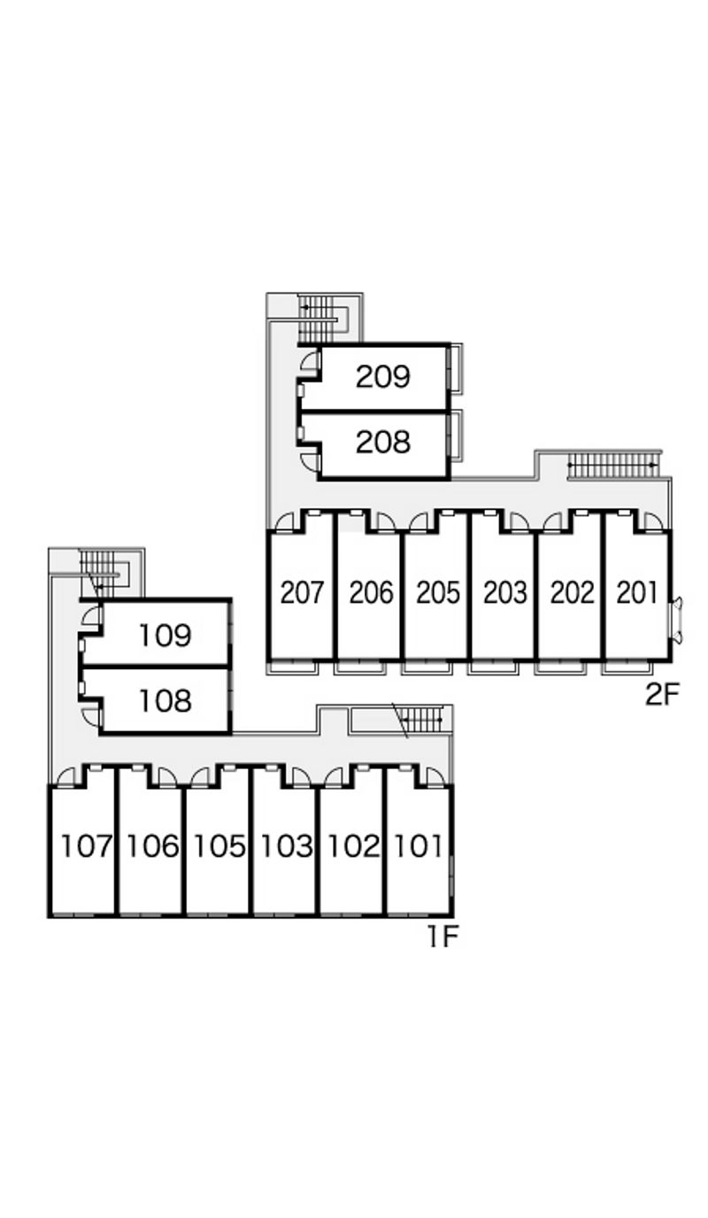レオパレス千亀利 間取り配置図