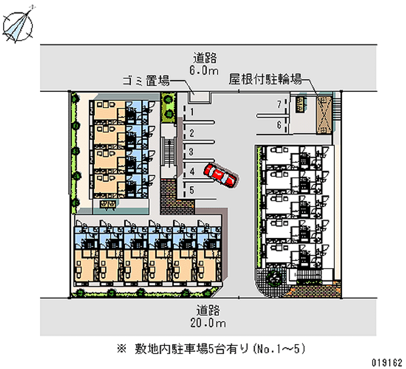 レオパレス草薙駅前東館 区画図