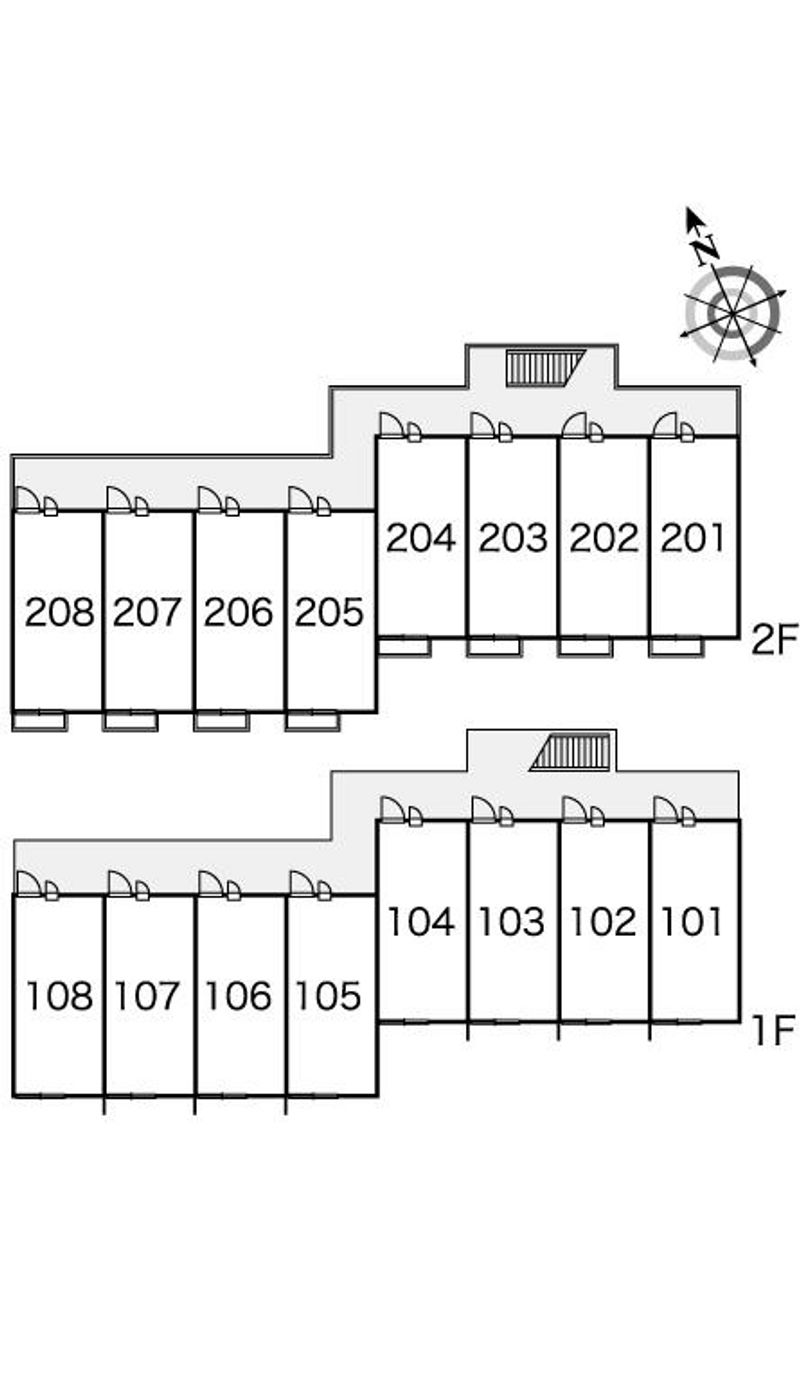 レオパレスケイティ 間取り配置図