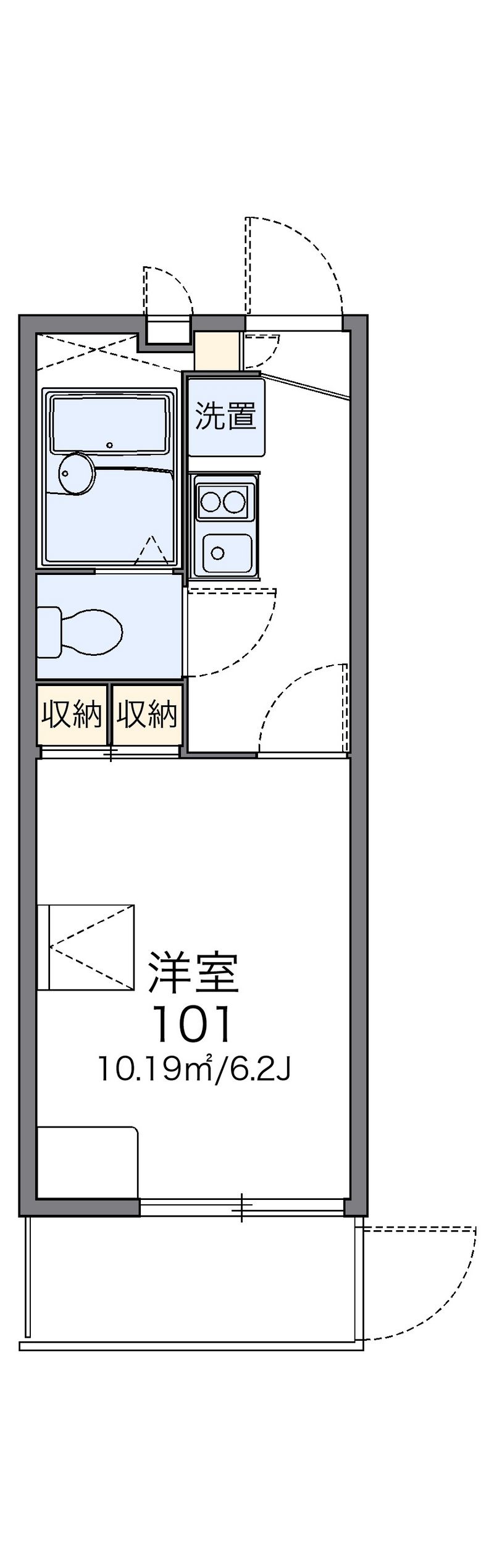 レオパレスウィンドワード 間取図