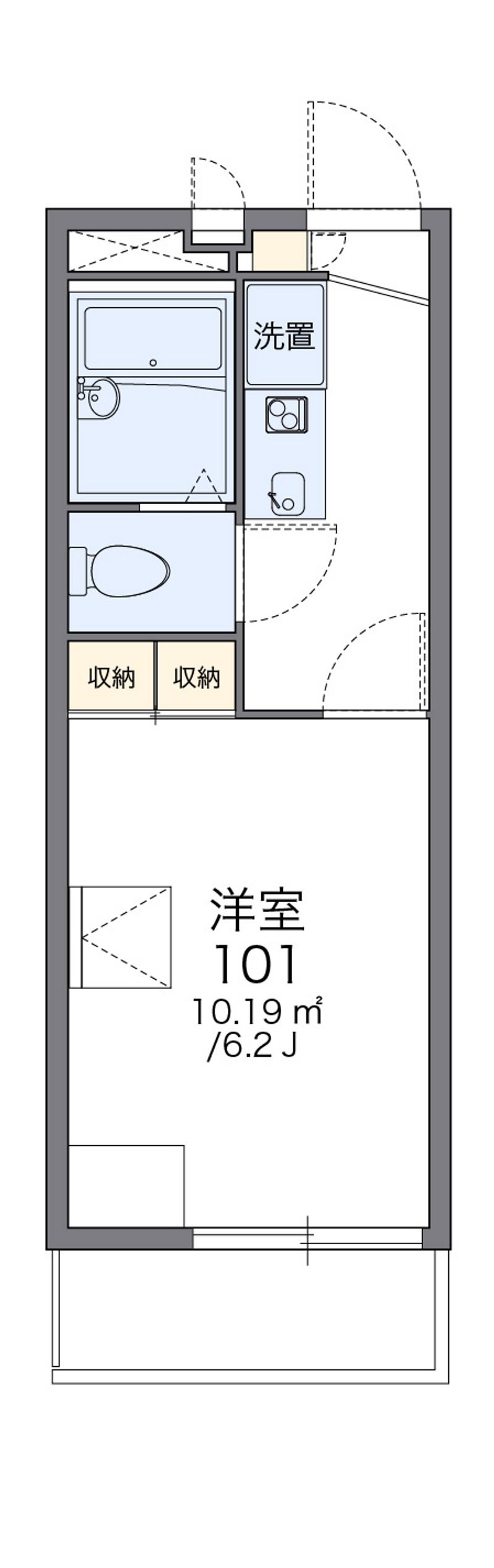 レオパレスクリスタ住吉 間取図