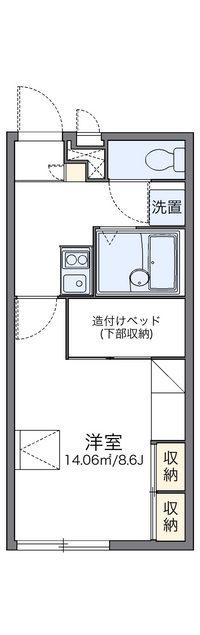 レオパレスディアコート 間取り図