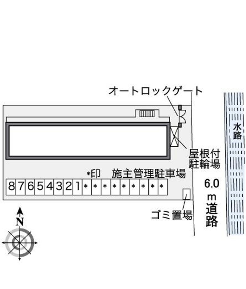 レオパレスリビエルブランシェⅡ 配置図
