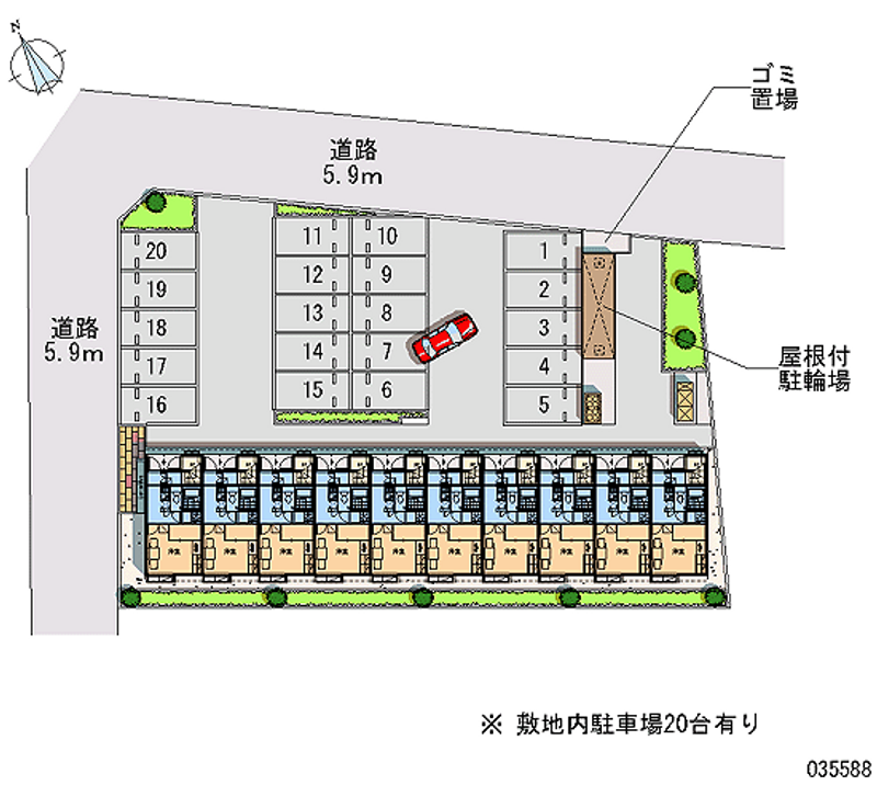 35588 Monthly parking lot