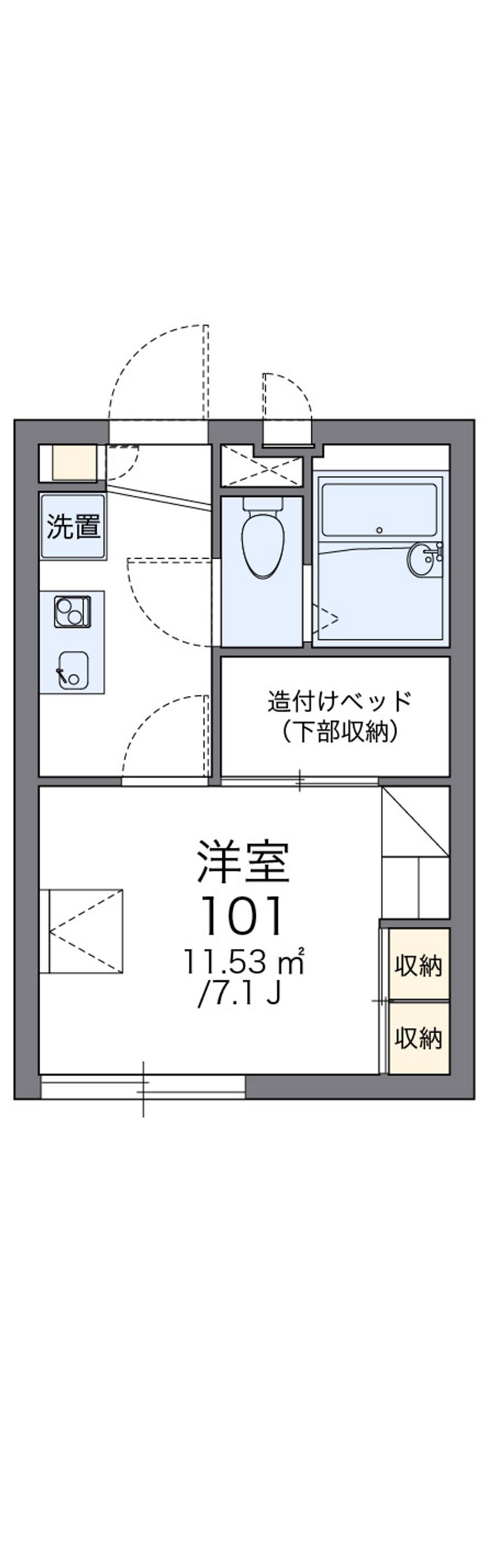レオパレスＳＨＩＮＷＡ 間取図