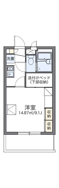 レオパレス安里駅前 間取り図