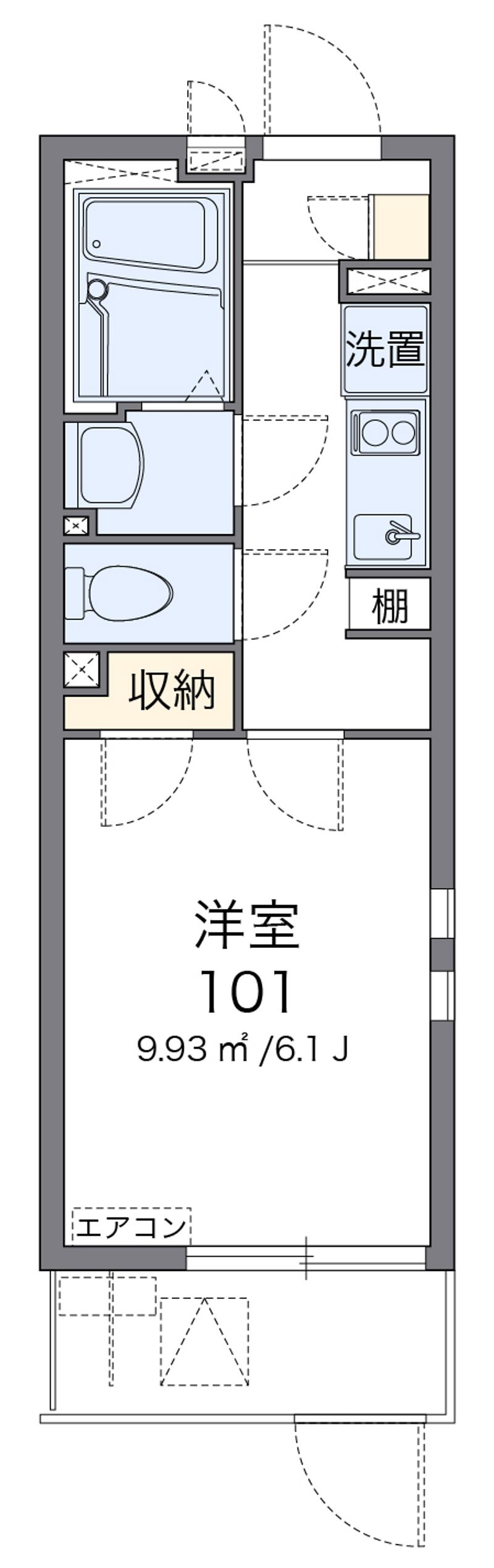 クレイノエスポワール中央 間取図