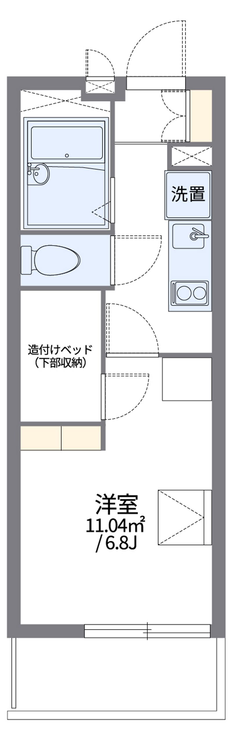 レオパレス東久保 間取図