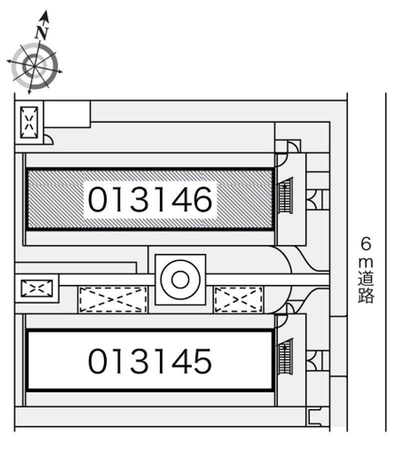 レオパレスツインズ加島弐番館 配置図