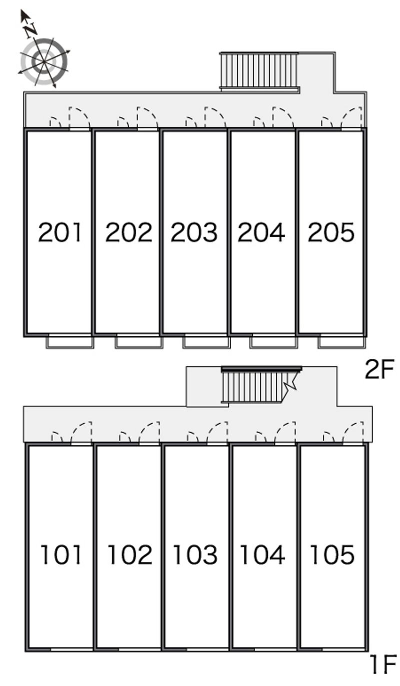 レオパレスメルベーユヒルズ 間取り配置図