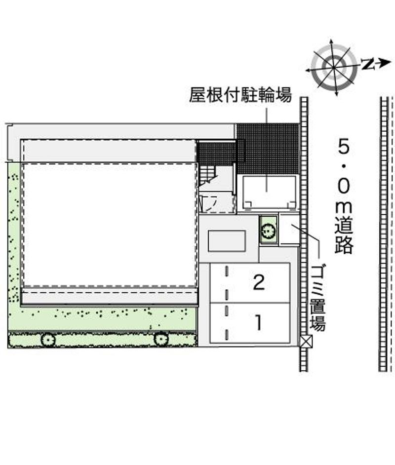 レオパレスコージーコートＫＩ 配置図