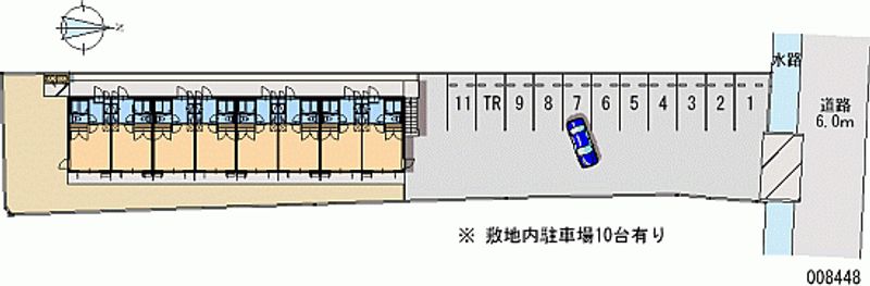 レオパレスラークスパー玉村 月極駐車場