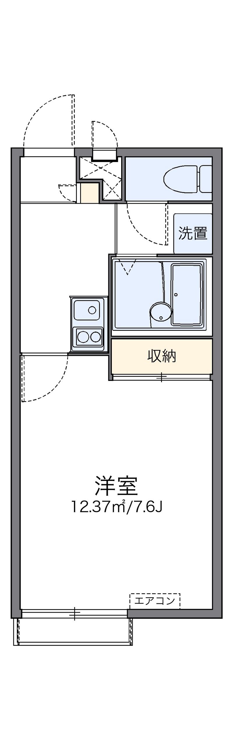 レオパレスゆかり荘 間取図
