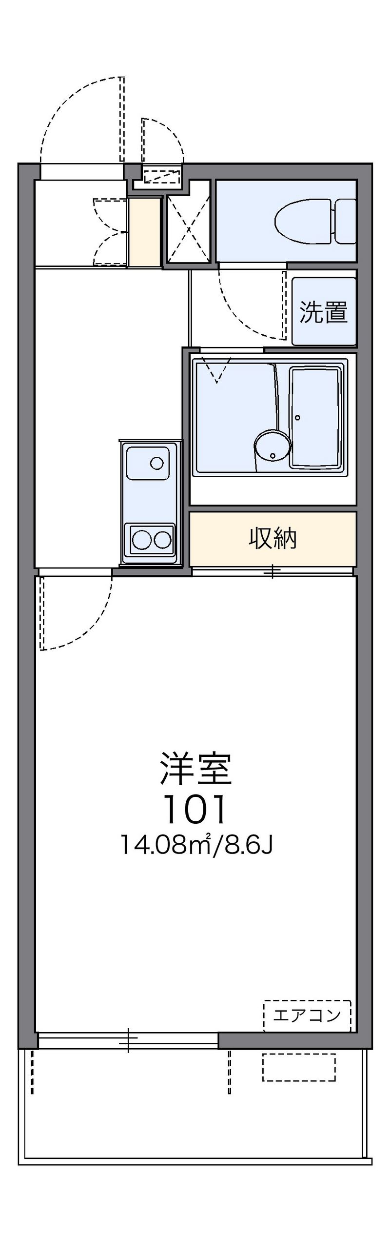 レオネクストアヴニール湘南 間取図