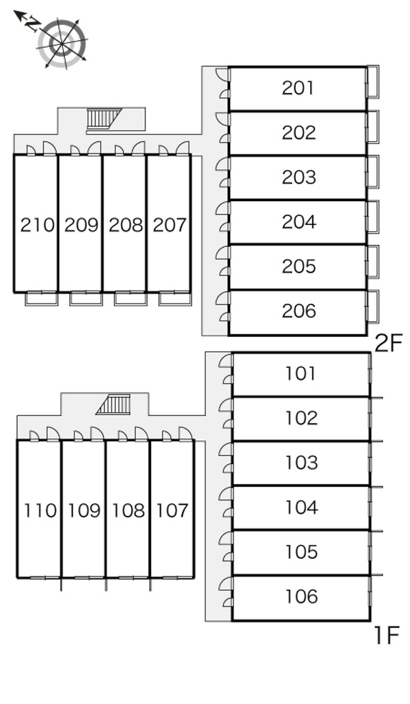 レオパレスマーテルコサージ１２ 間取配置図