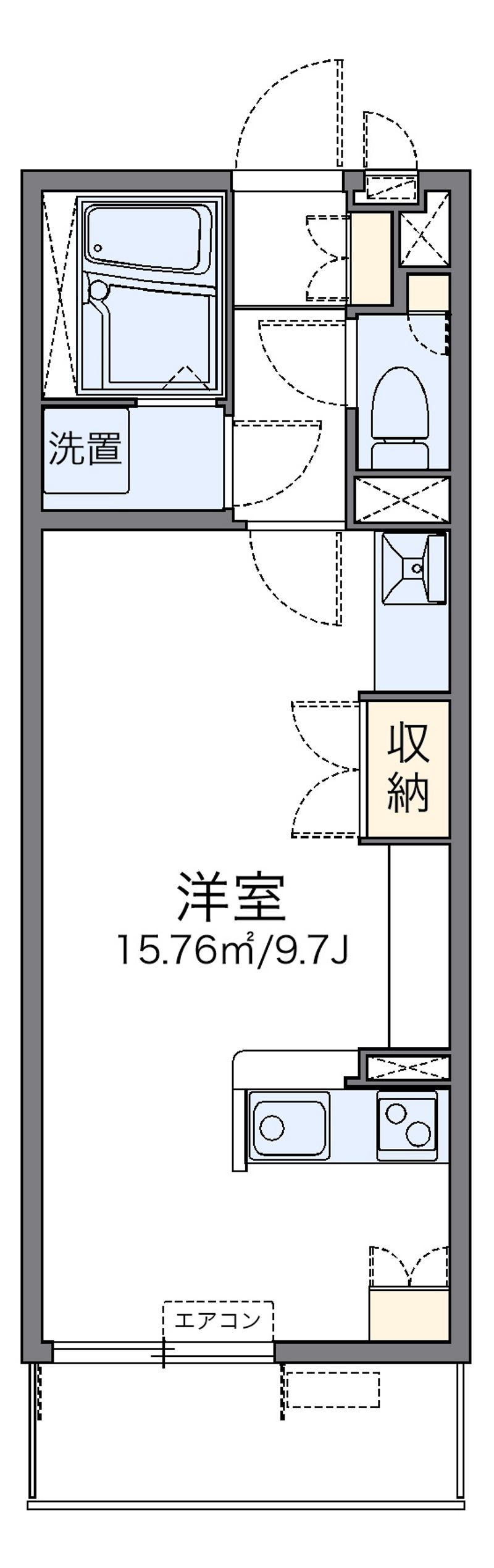 レオネクストアーバンブルー 間取図