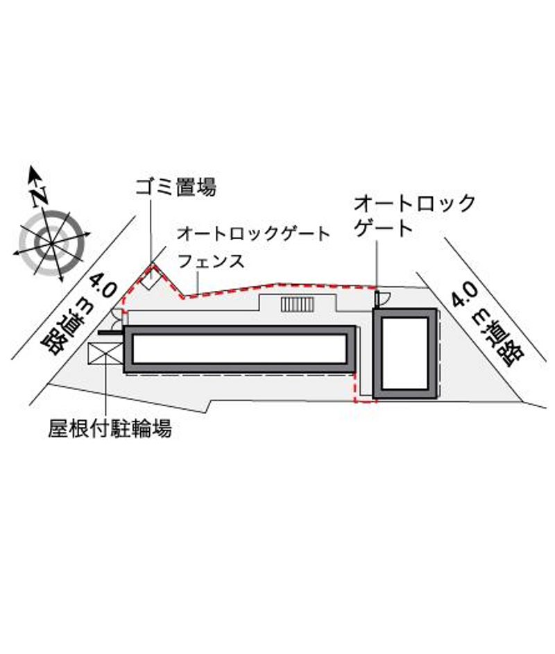 レオパレスアメニティ中葛西 配置図