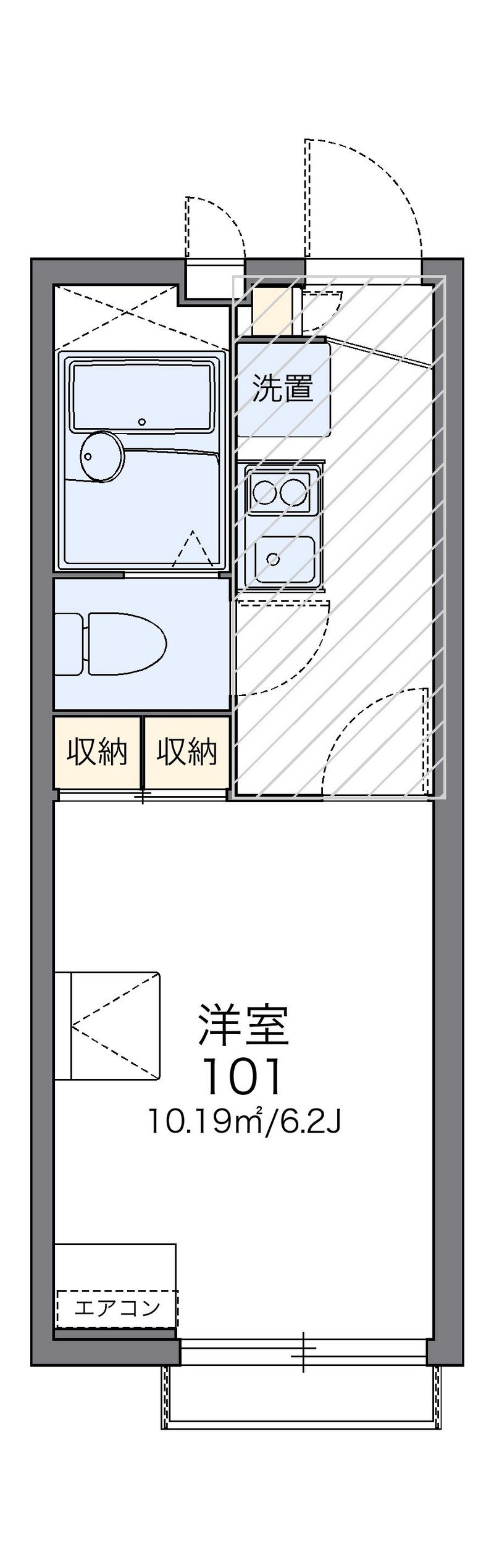 レオパレス猫座 間取図