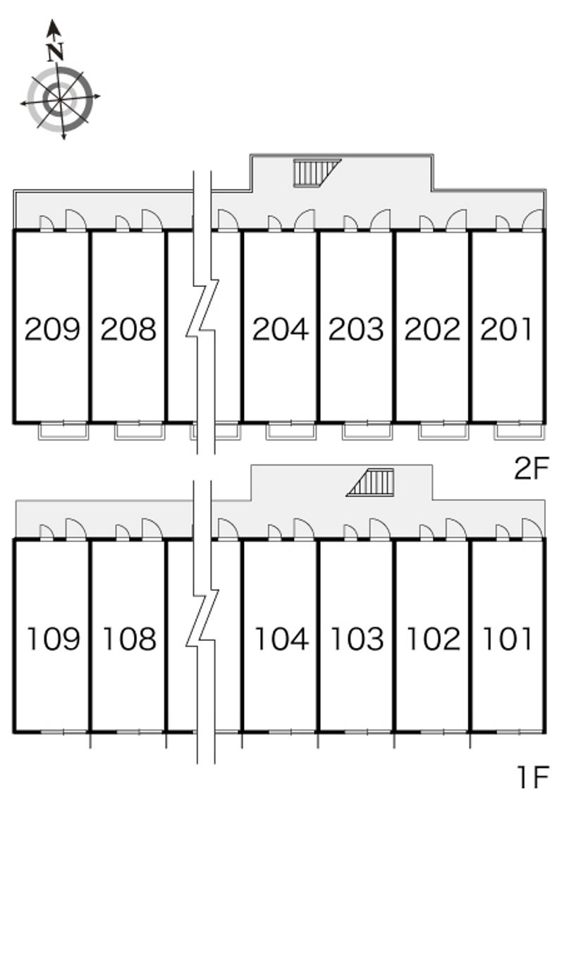 レオパレスハイマート柳ヶ丘 間取り配置図