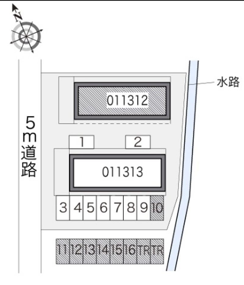 レオパレスソレーユ青江第一 駐車場