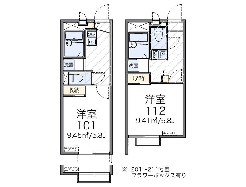 レオパレスフォレスト 間取図