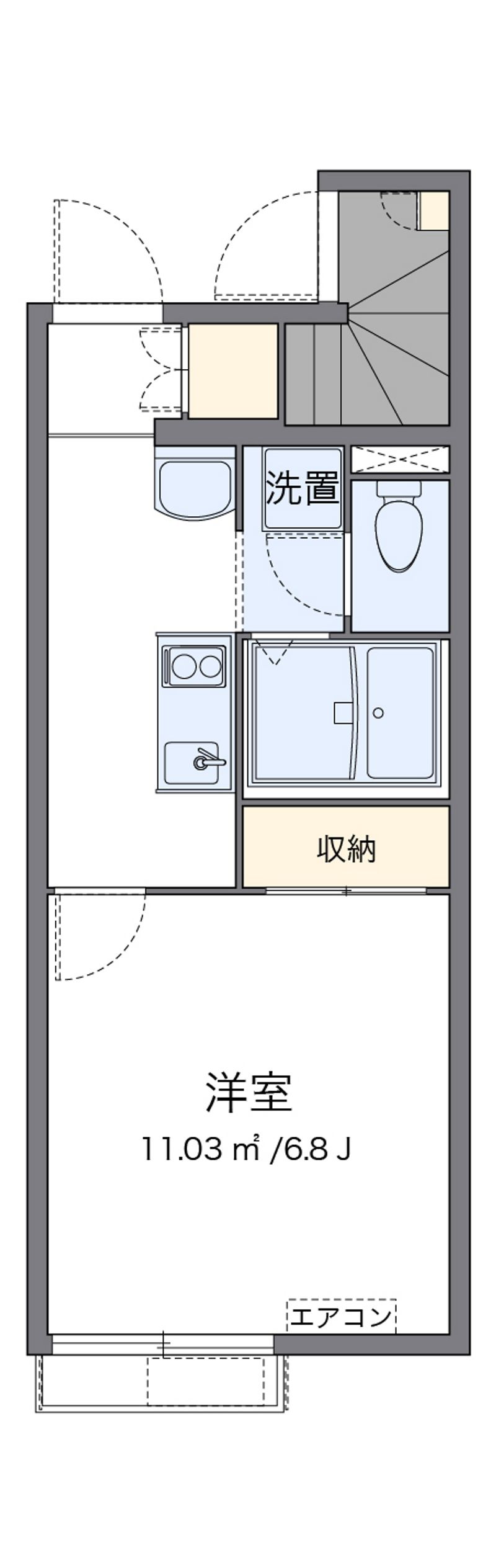 レオパレスメゾンリッツ 間取図