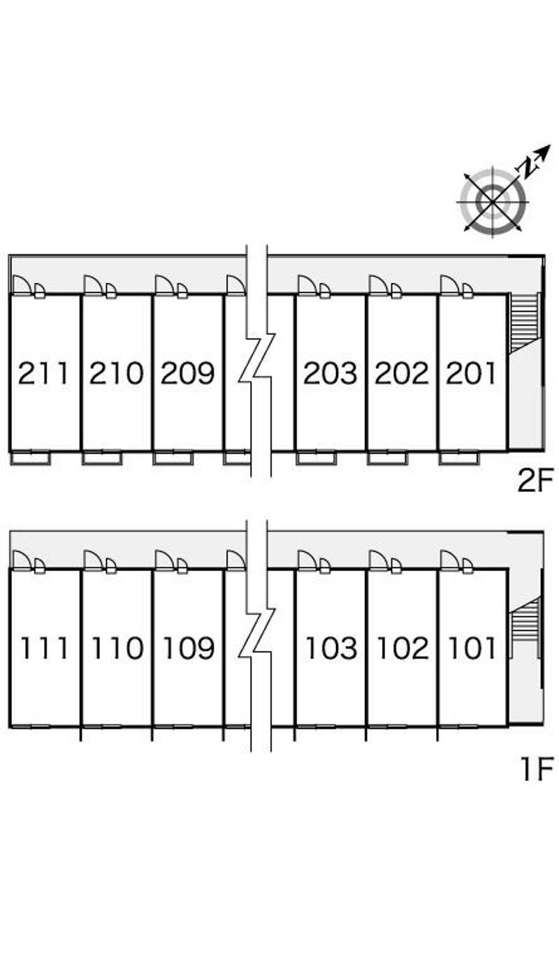 レオパレスやすらぎ 間取配置図