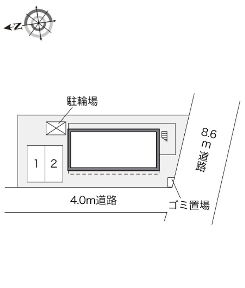 レオパレスバンダイ 配置図