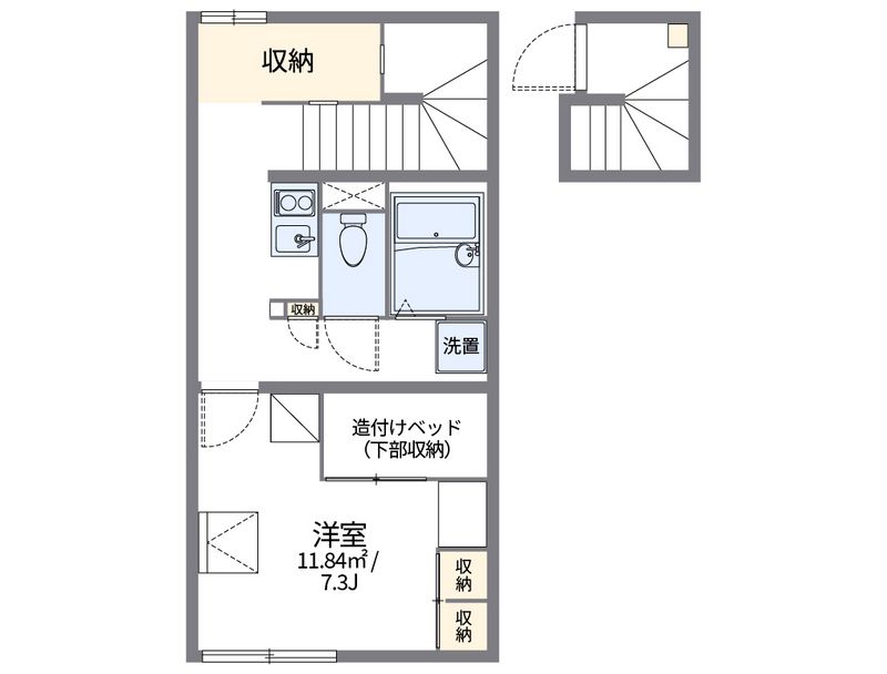 レオパレスとよさと 間取図