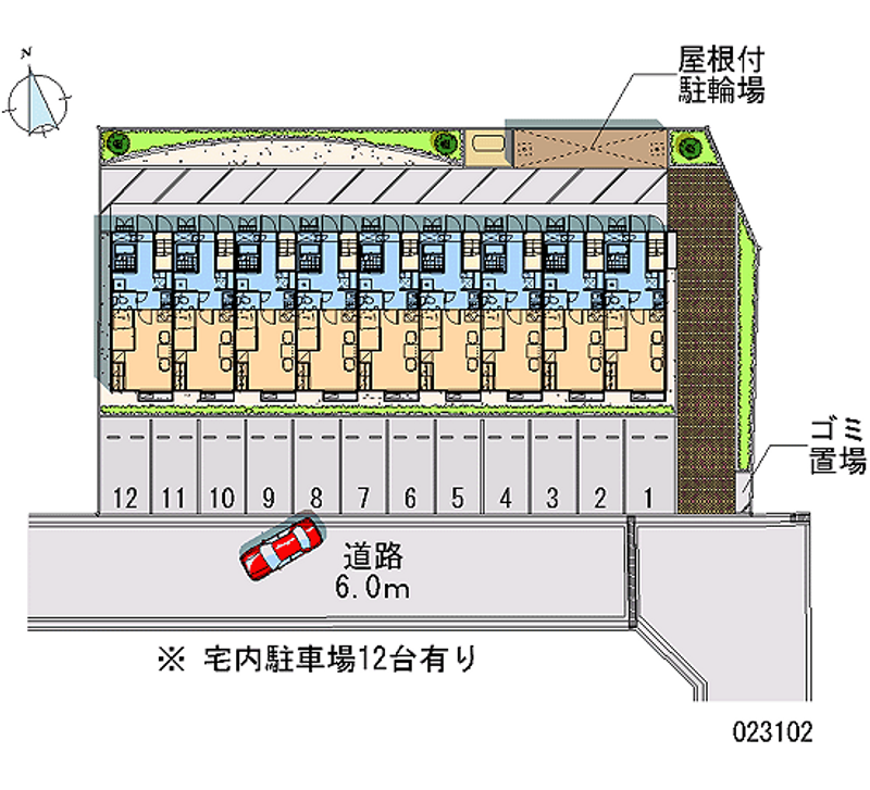 レオパレス千代水 月極駐車場