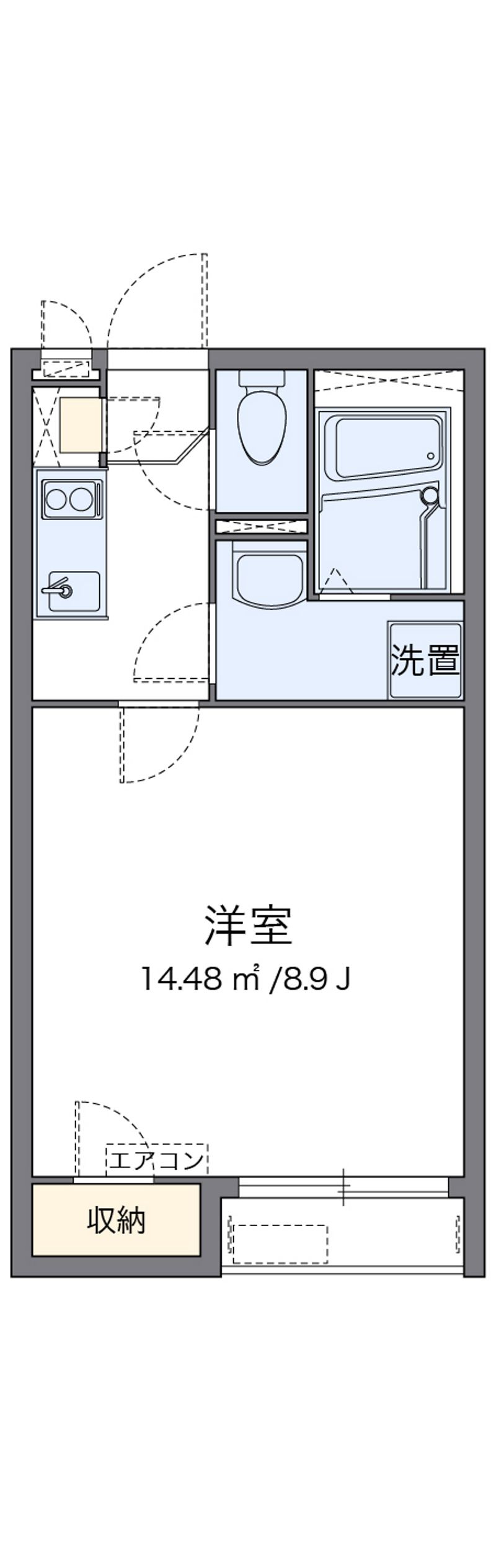 クレイノ優 間取図