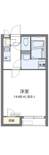 クレイノ優 間取図