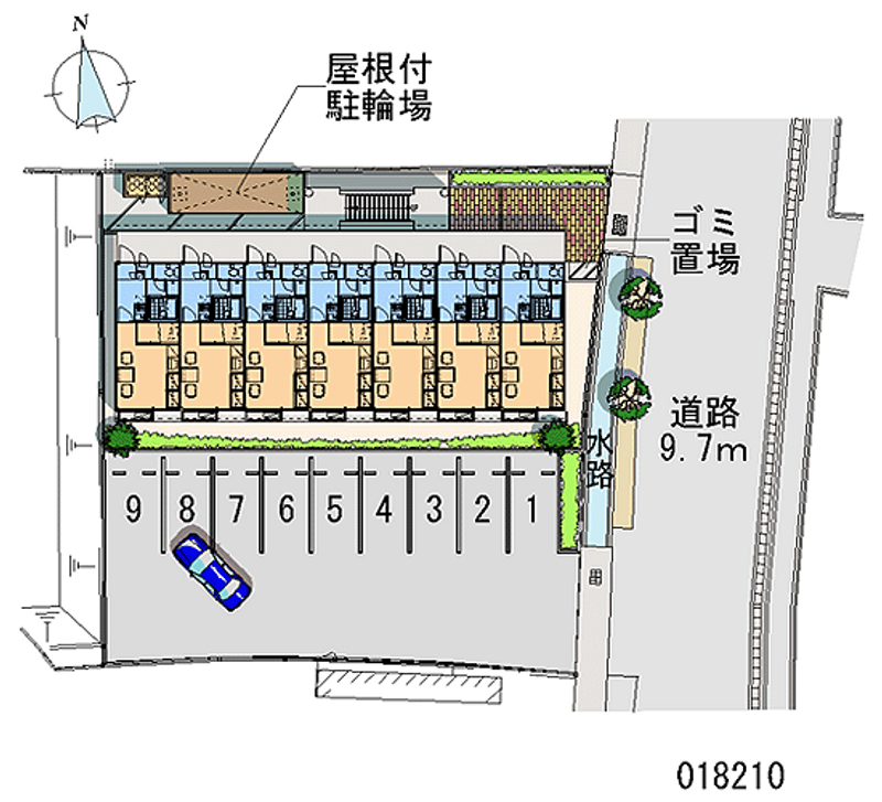 レオパレス祥 月極駐車場