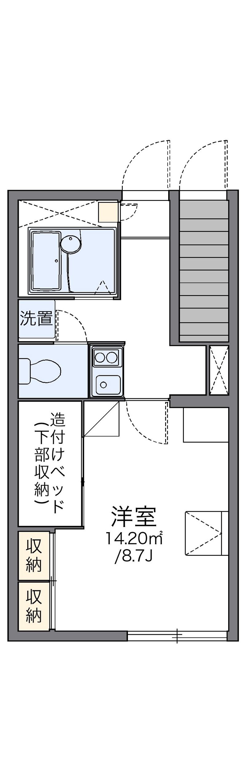 レオパレスマイウス 間取図