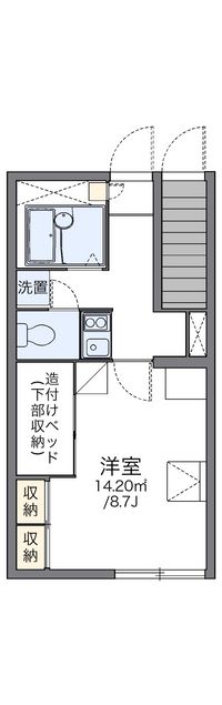 レオパレスマイウス 間取り図