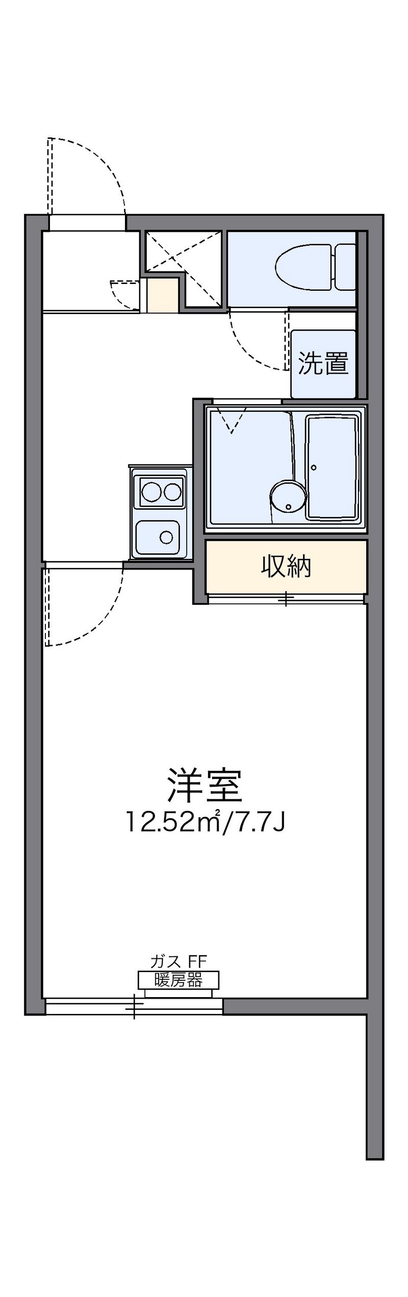 レオパレスガナール 間取図