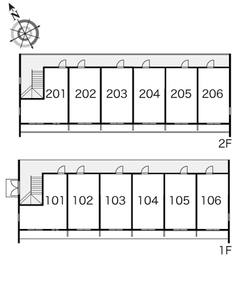 レオパレスシンフォニア 間取り配置図