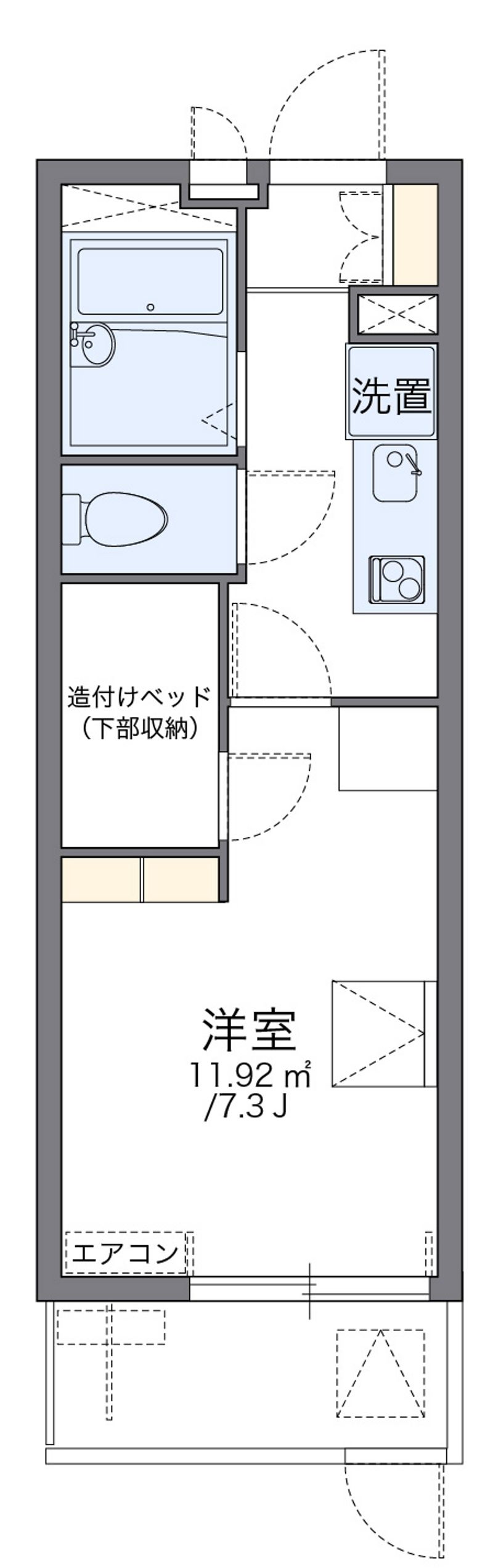 レオパレスヴィラモンド 間取図