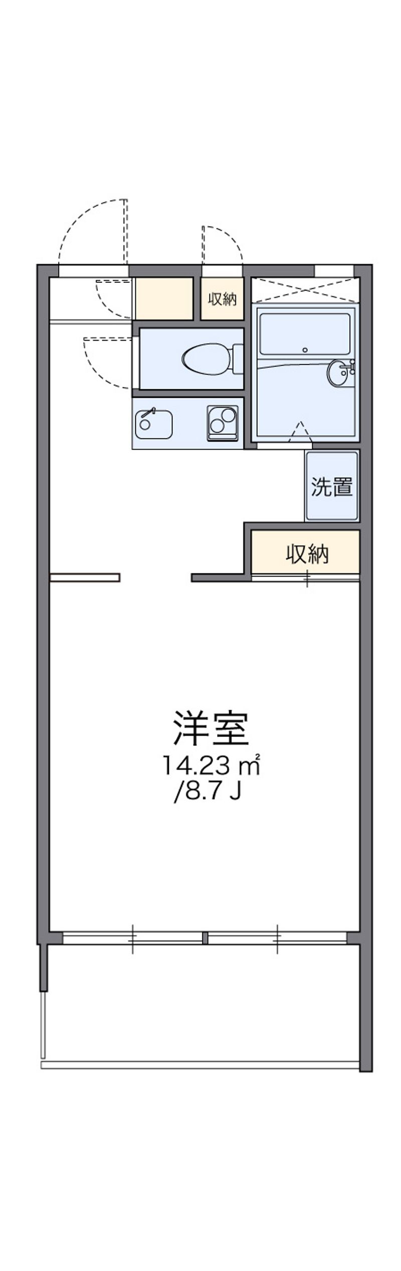 レオパレスうちだ 間取図