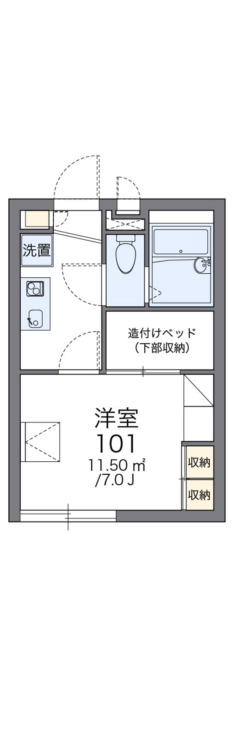 レオパレスグラン　ピエール 間取図