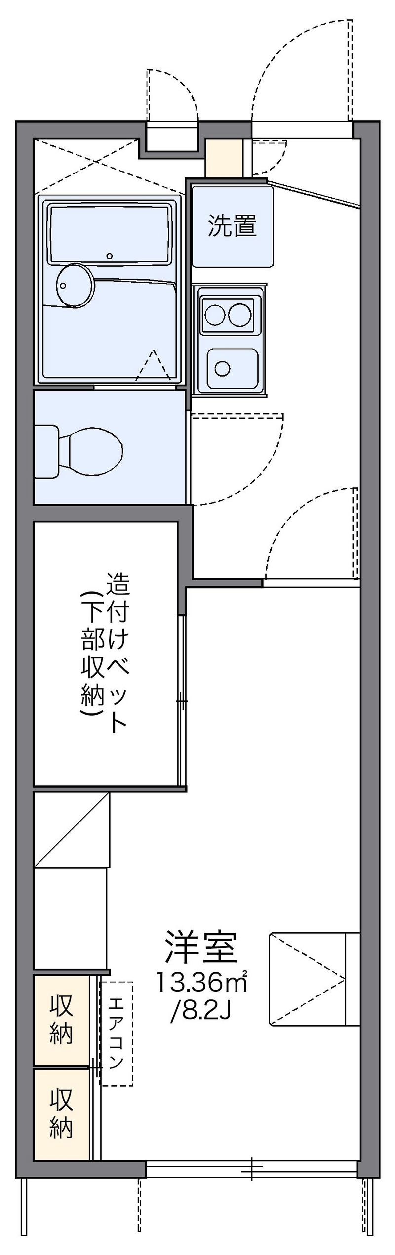レオパレスアルモニ 間取図