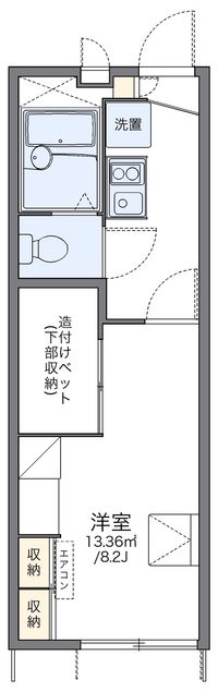 レオパレスアルモニ 間取り図