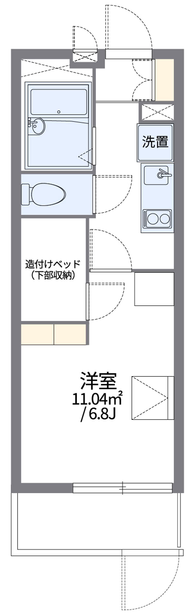 leopalace Wakatake II Floor plan